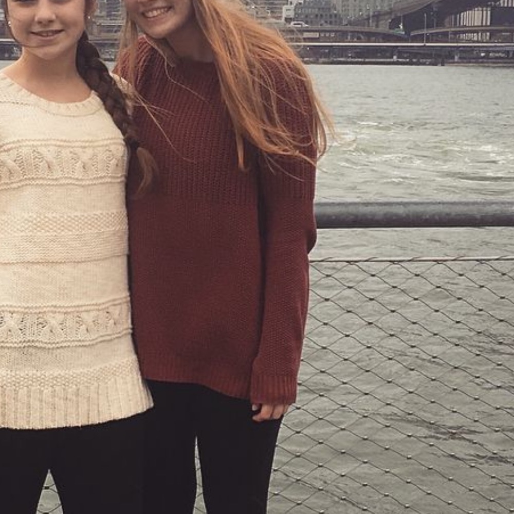 oversized knit sweater